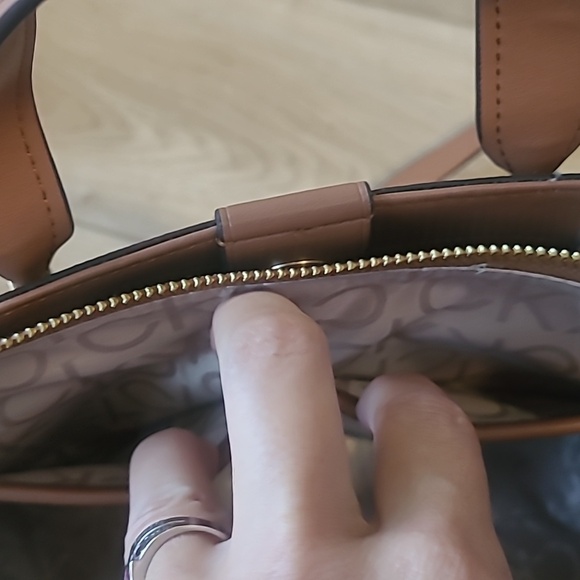 Calvin Klein Black and Brown Satchel - Picture 10 of 12